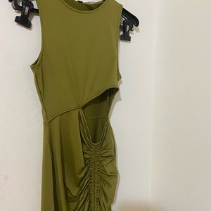 Short green dress